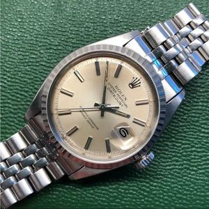COPY - Rolex Datejust 36mm 1603 Jubilee bracelet and leather wristwatch with bo…
